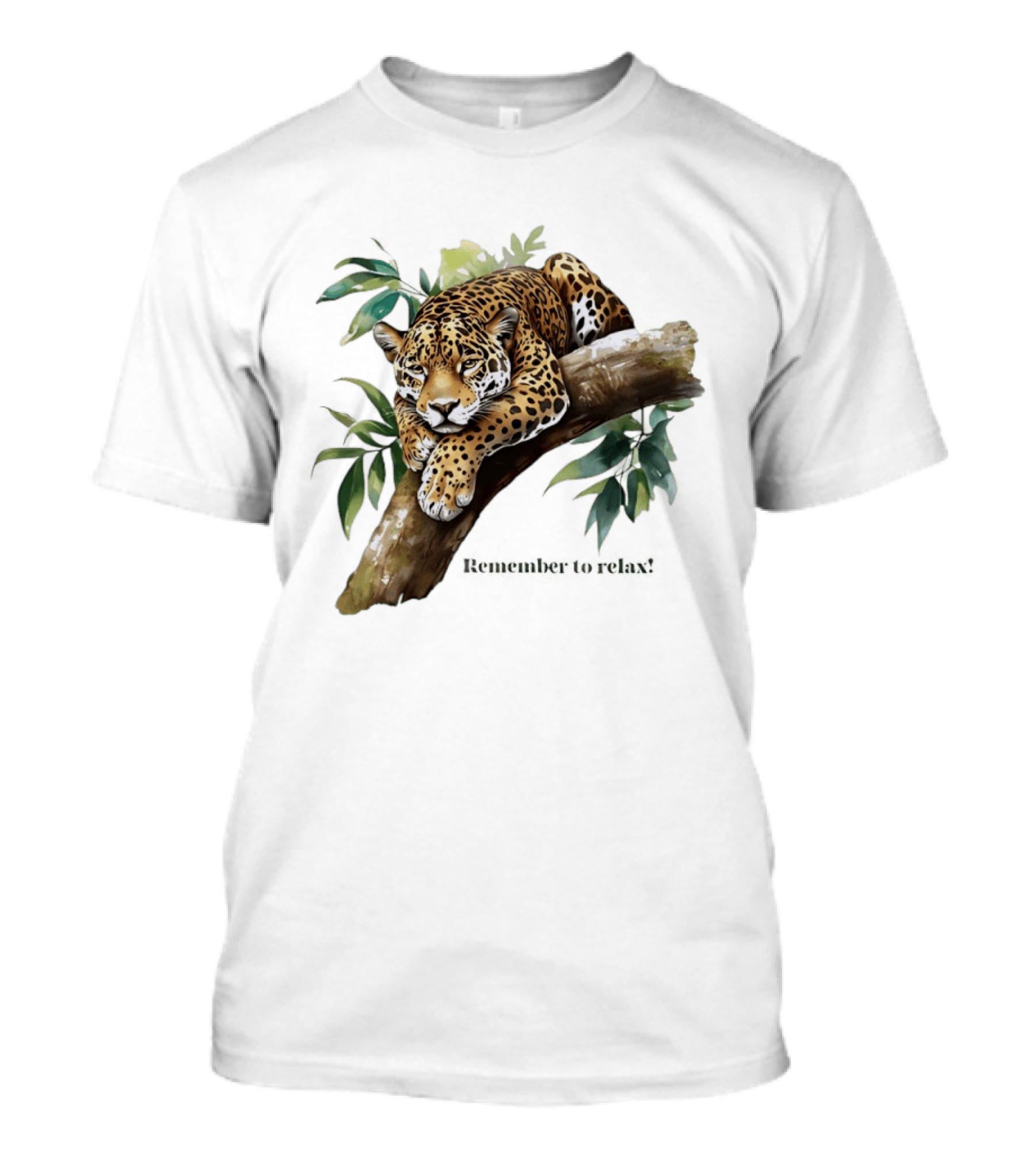 Jaguar Remember To Relax Nature Relaxation Wildlife T-Shirt