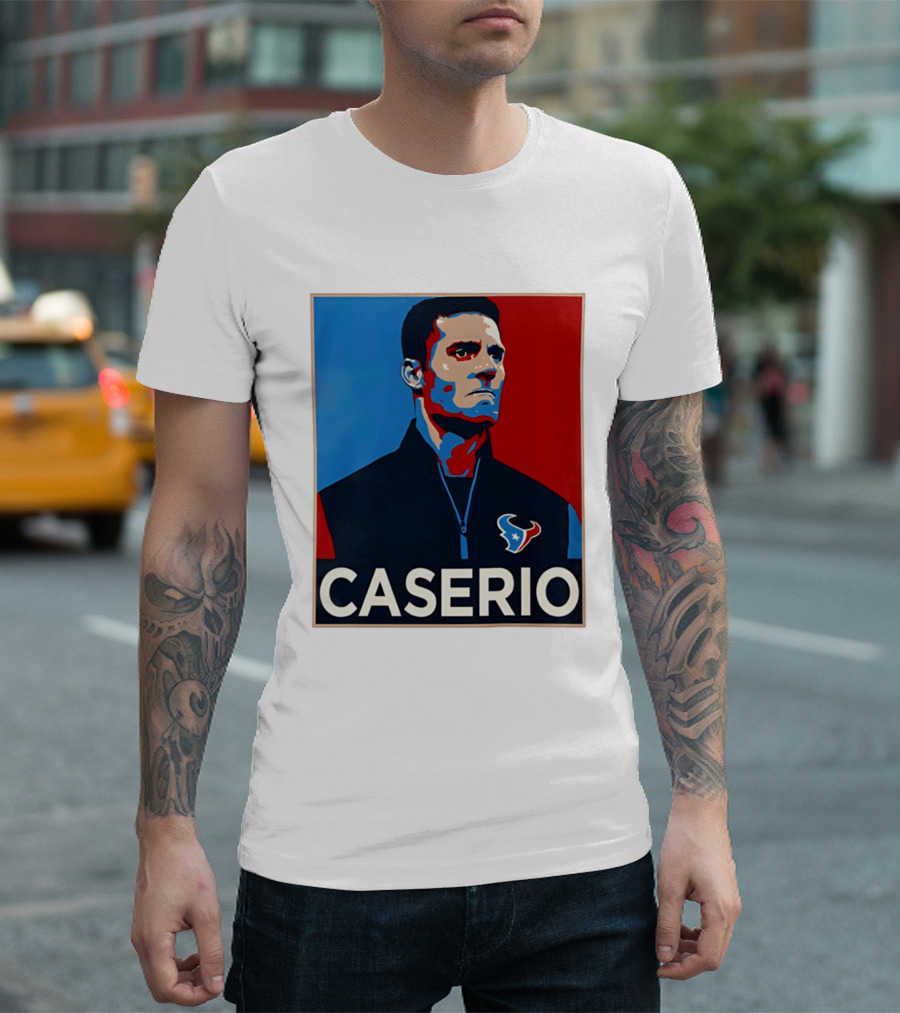 Caserio Houston Texans Bold Red Blue T-Shirt