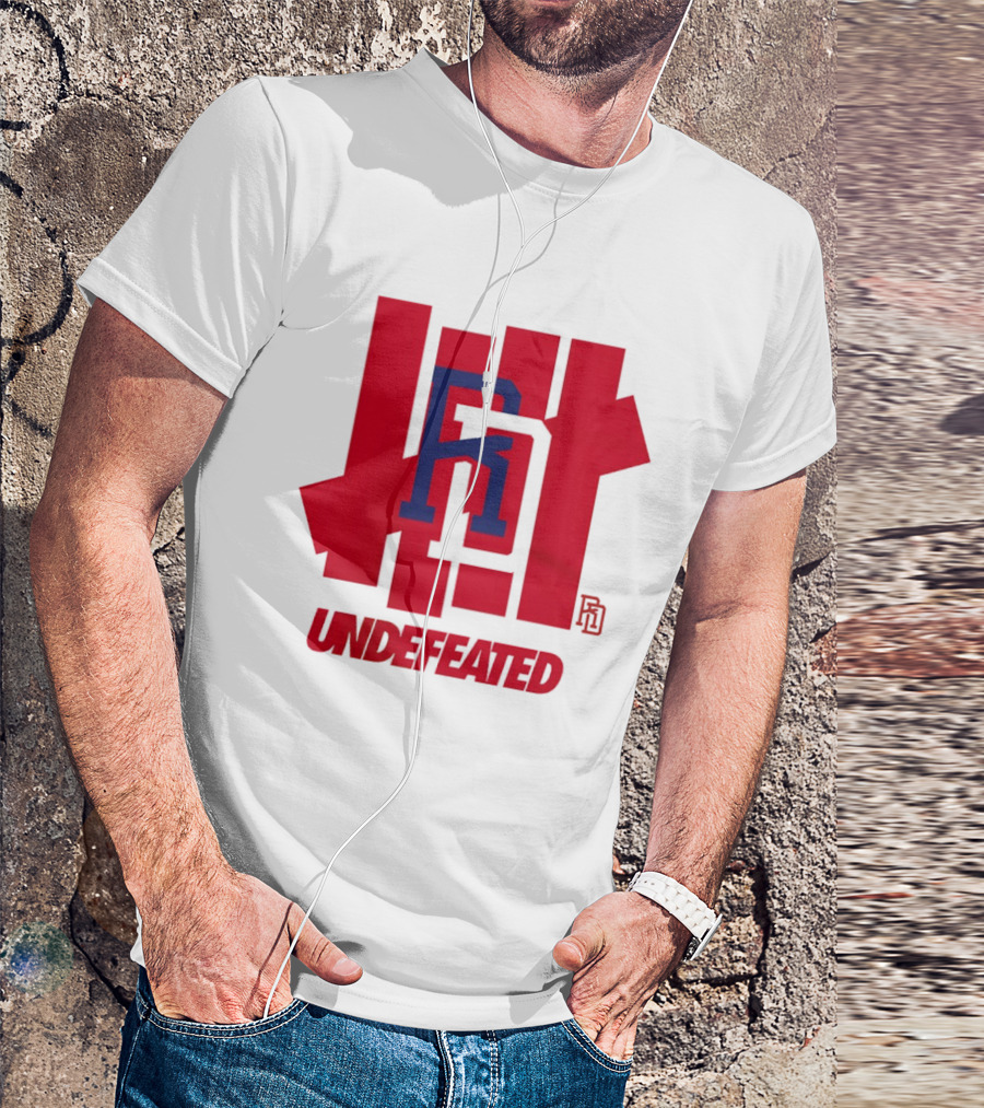 Dominican Republic Baseball RD Undefeated Red Blue T-Shirt
