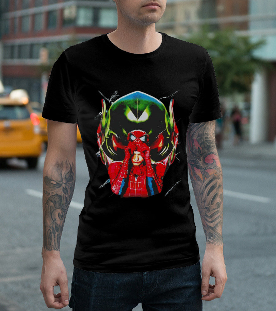 Spiderman Green Goblin Mask T-Shirt