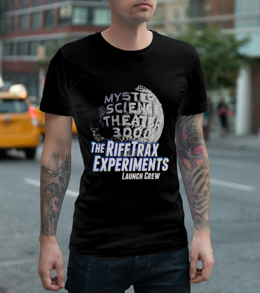 Mystery Science Theater 3000 The Rifftrax Experiments Launch Crew T-Shirt