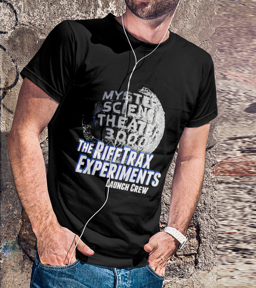 Mystery Science Theater 3000 The Rifftrax Experiments Launch Crew T-Shirt
