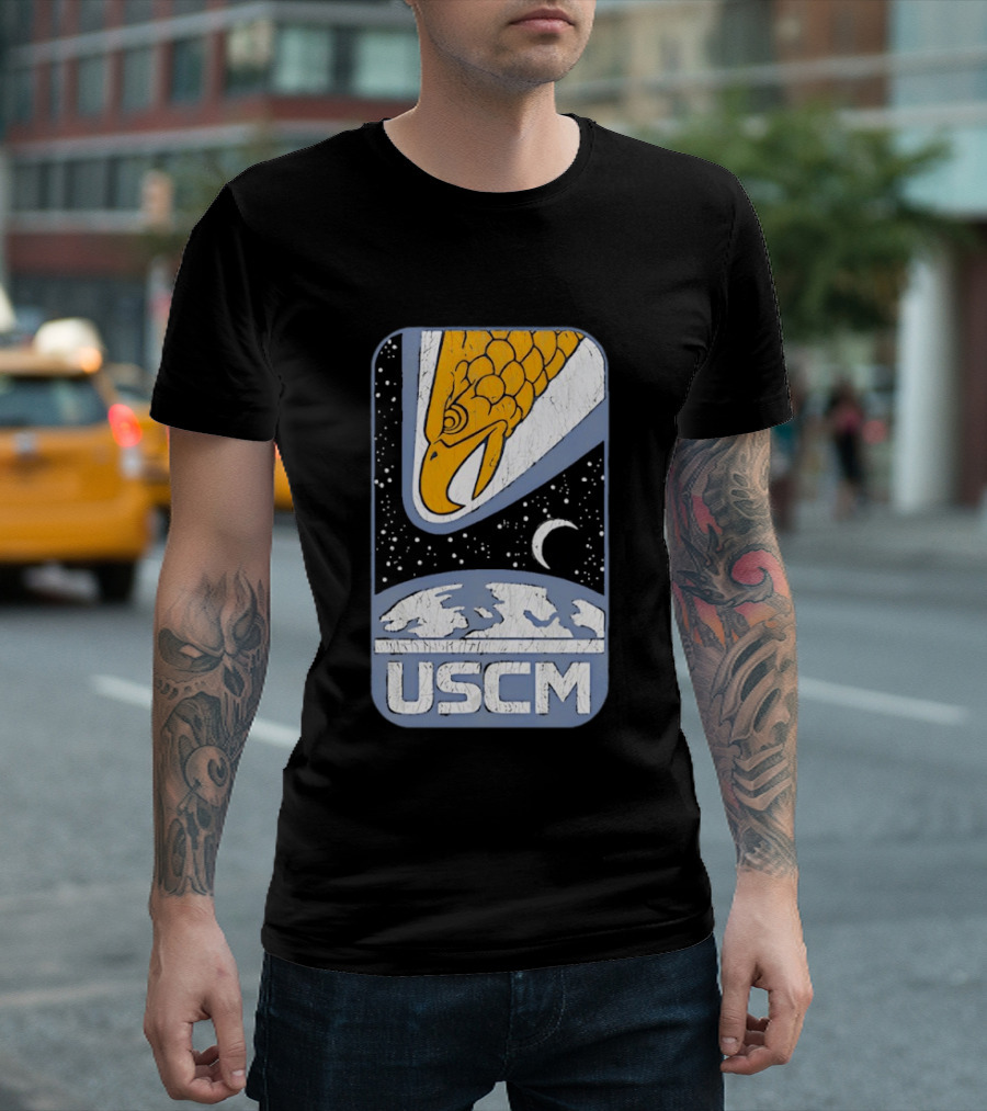 USCM Screaming Eagle Lunar Night Sky T-Shirt