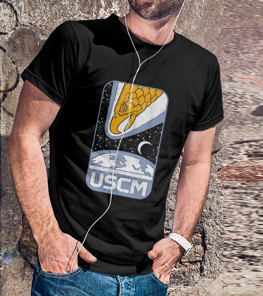 USCM Screaming Eagle Lunar Night Sky T-Shirt
