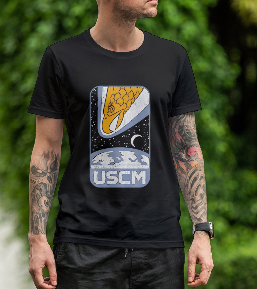 USCM Screaming Eagle Lunar Night Sky T-Shirt