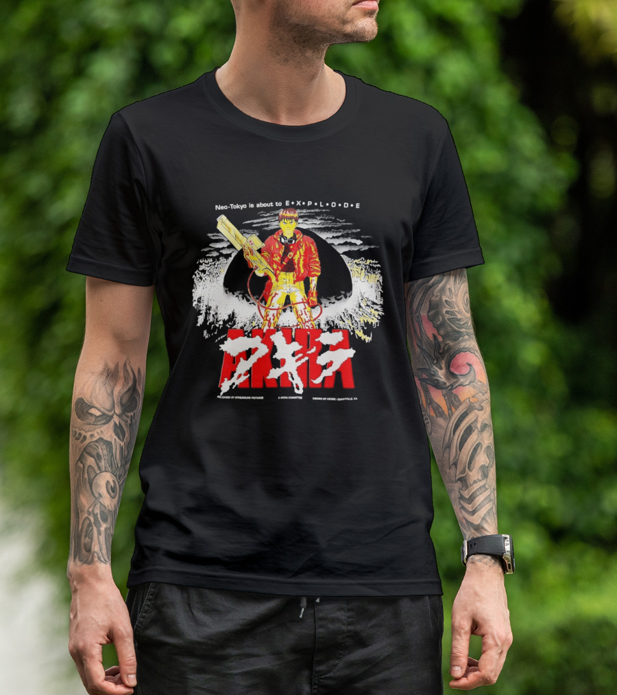 Akira Neo Tokyo Is About To Explode Iconic Anime Art Kaneda Explosion Scene T-Shirt