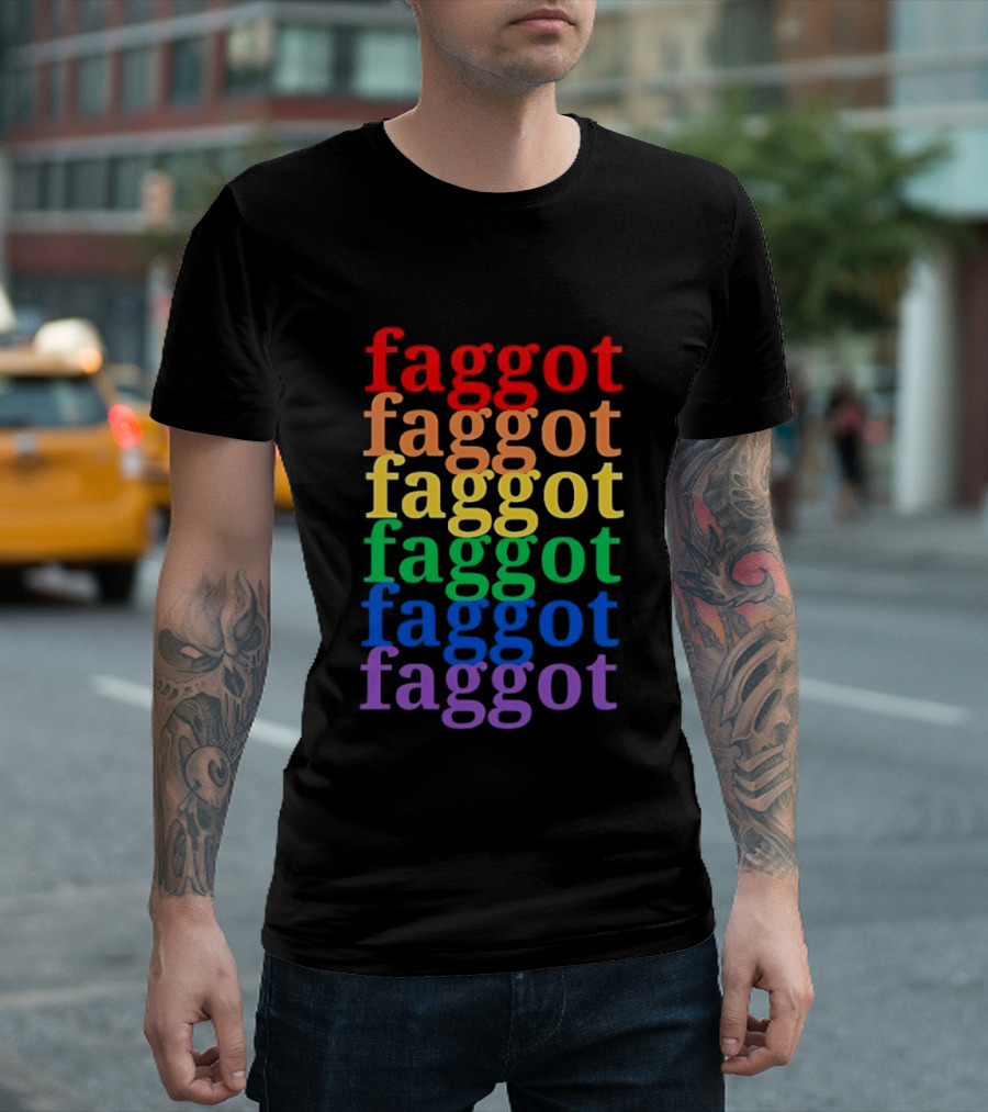 Faggot LGBT Flag T-Shirt