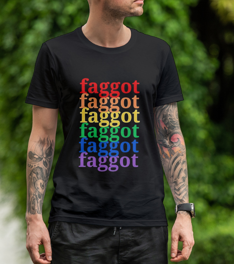 Faggot LGBT Flag T-Shirt