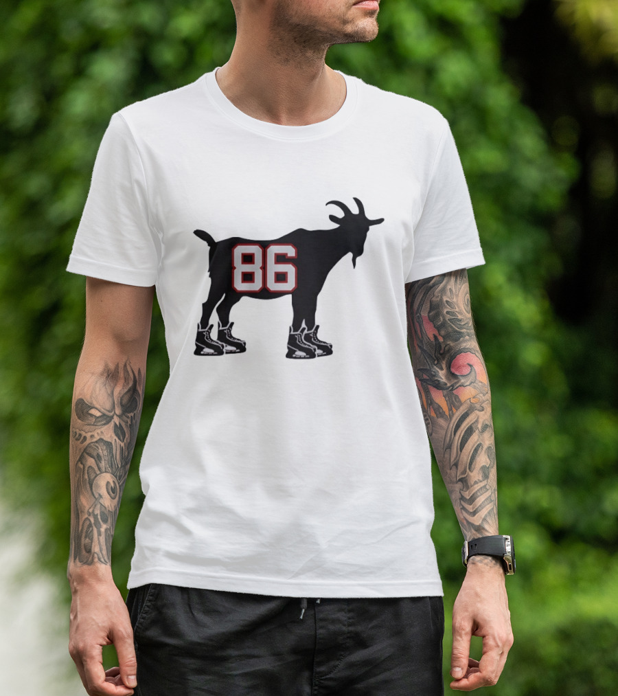 Jack Hughes 86 Hockey GOAT USA Winter Olympics T-Shirt