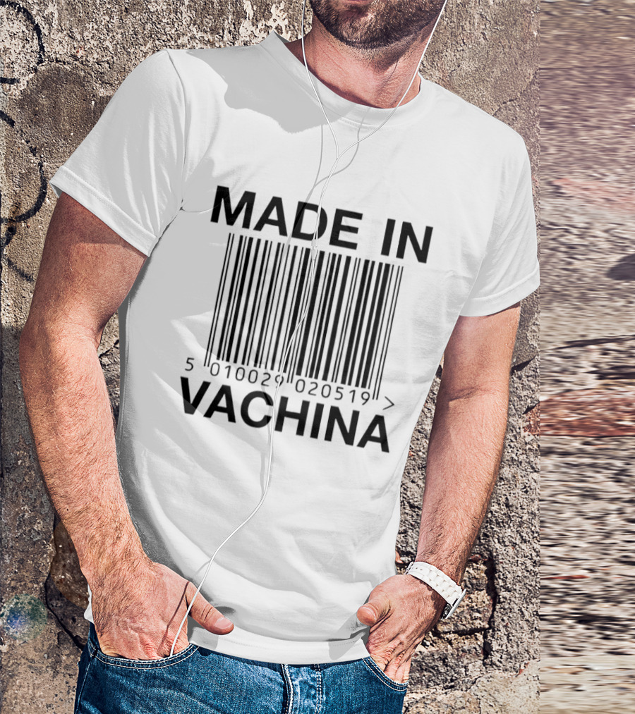 Made In Vachina Barcode 5010029 020519 T-Shirt