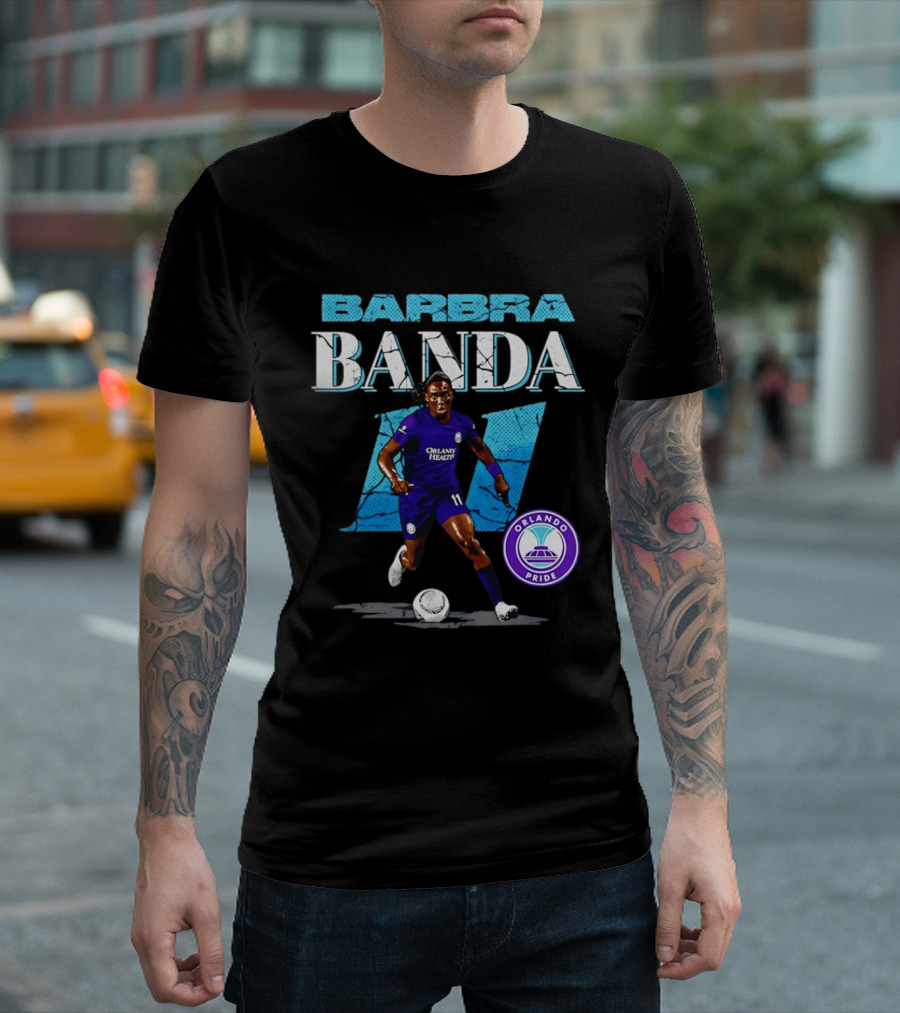 Barbra Banda Orlando Pride Number 11 Cracked T-Shirt