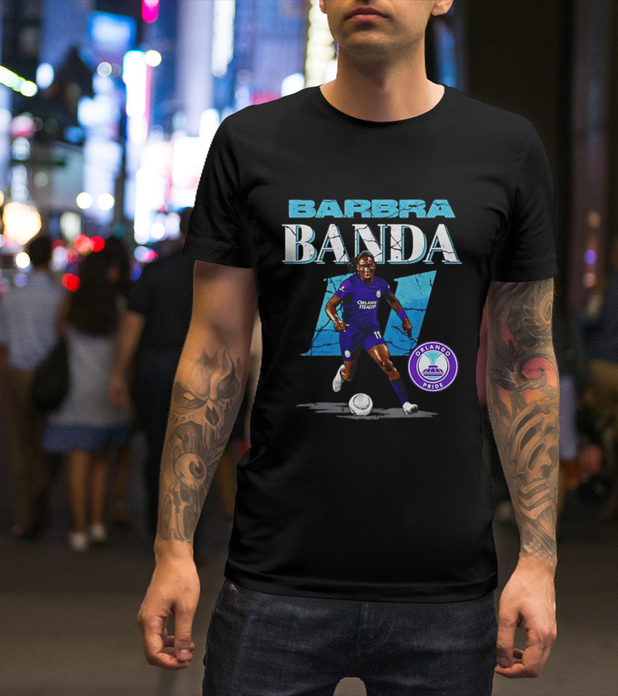 Barbra Banda Orlando Pride Number 11 Cracked T-Shirt