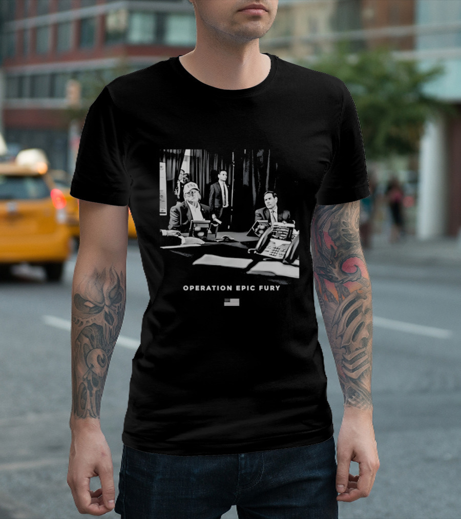 Operation Epic Fury MaraLago Florida War Room Strategy Session T-Shirt