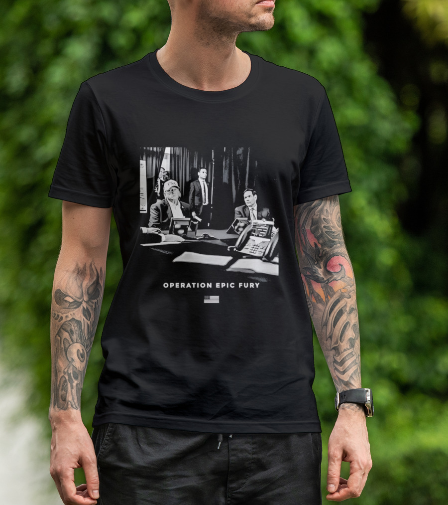 Operation Epic Fury MaraLago Florida War Room Strategy Session T-Shirt