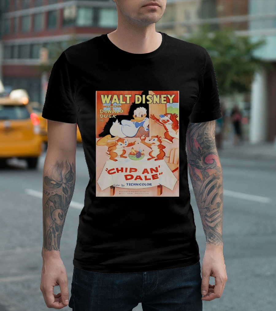 Walt Disney Presents Donald Duck In Chip An Dale Color By Technicolor T-Shirt