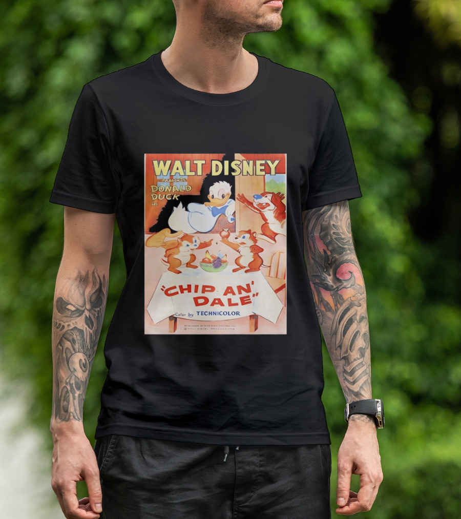 Walt Disney Presents Donald Duck In Chip An Dale Color By Technicolor T-Shirt