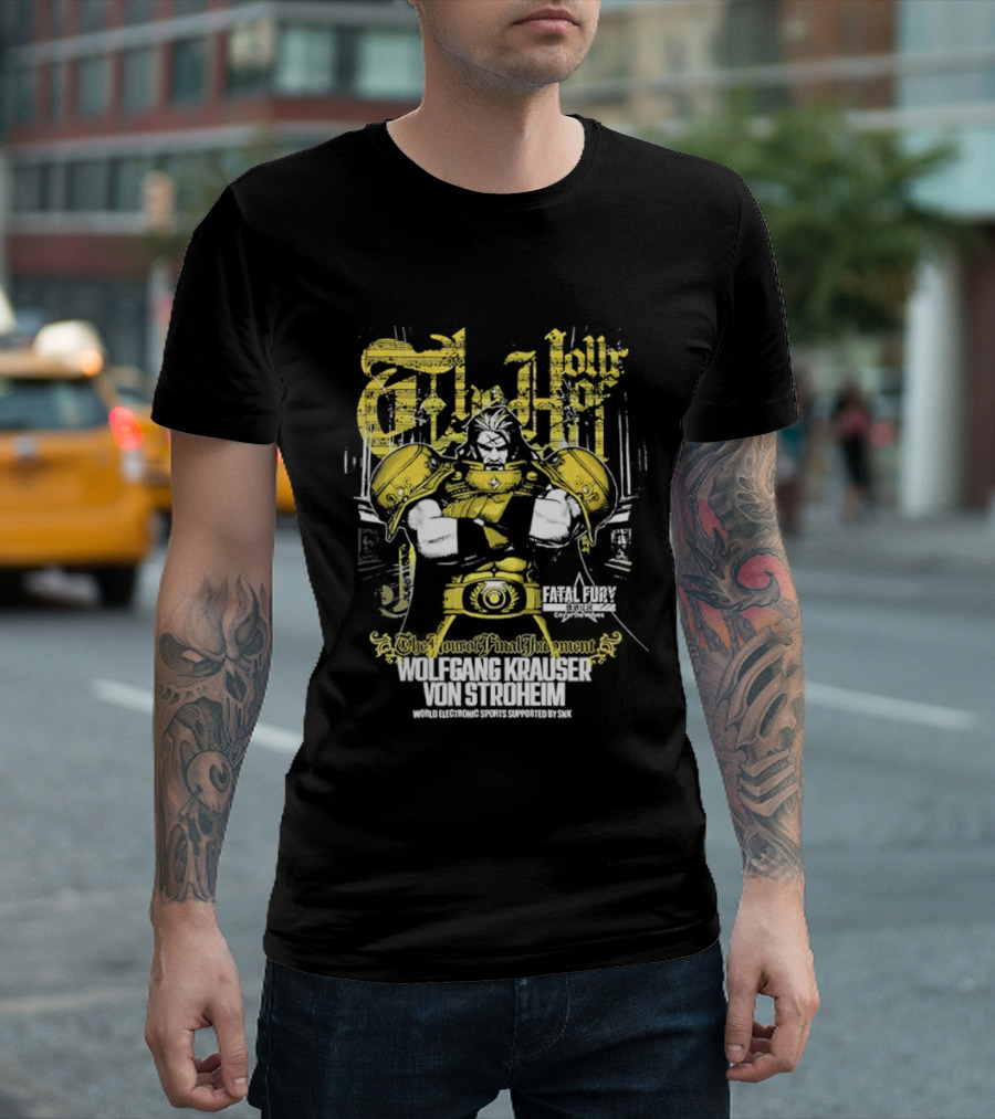 Fatal Fury Wolfgang Krauser Von Stroheim Gold Armor T-Shirt