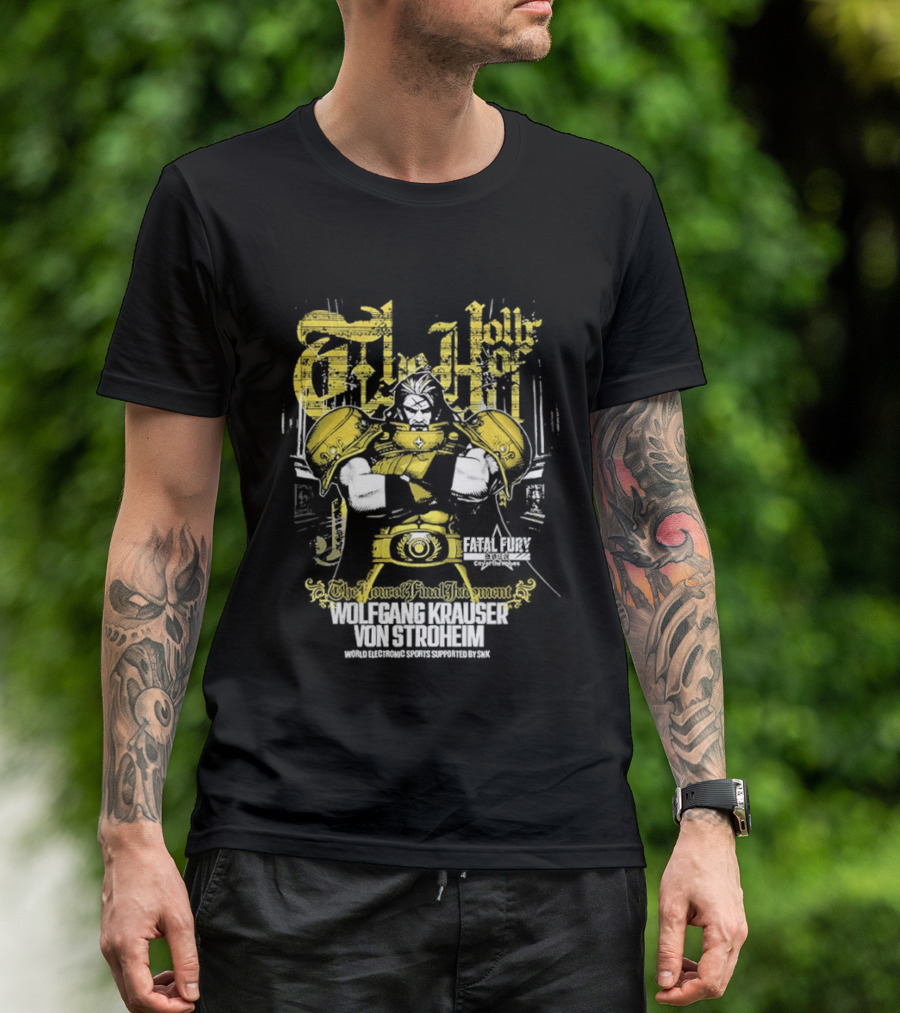 Fatal Fury Wolfgang Krauser Von Stroheim Gold Armor T-Shirt