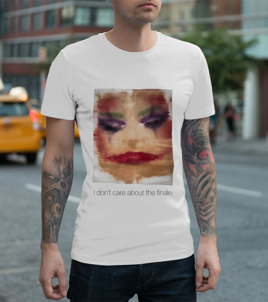 Joker I Don't Care About The Finale Abstract Face T-Shirt