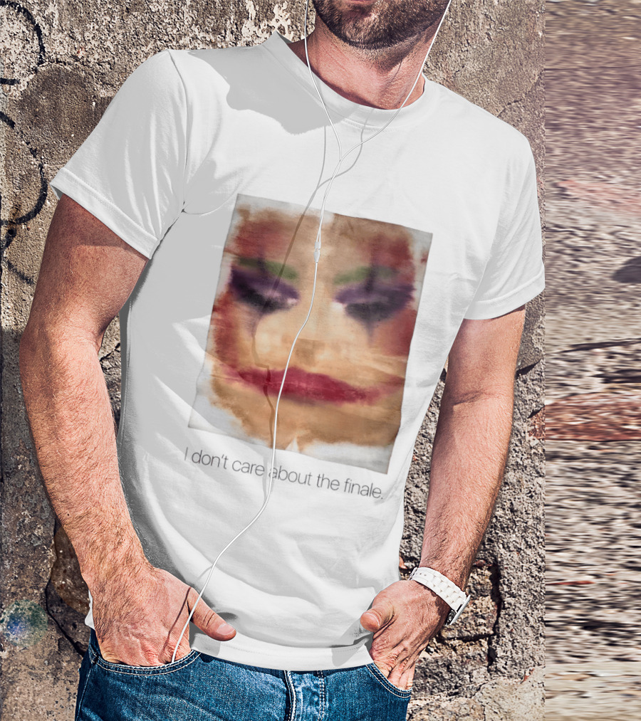 Joker I Don't Care About The Finale Abstract Face T-Shirt