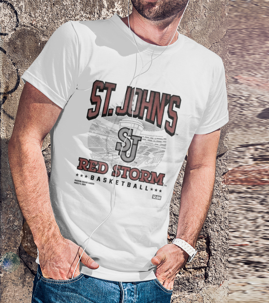 St John's Red Storm Basketball Madison Square Garden March 3 2026 Exclusive Event T-Shirt