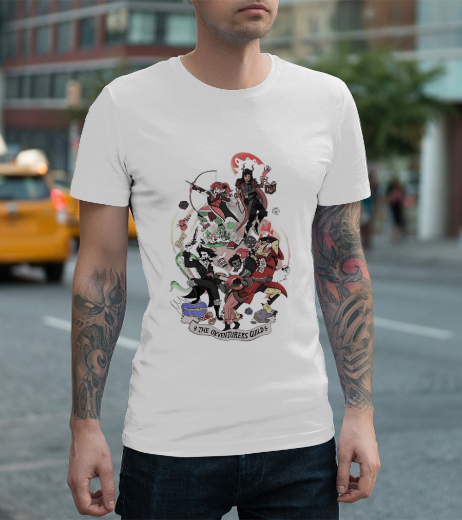 The Oxventurers Guild Fantasy Adventure Characters T-Shirt
