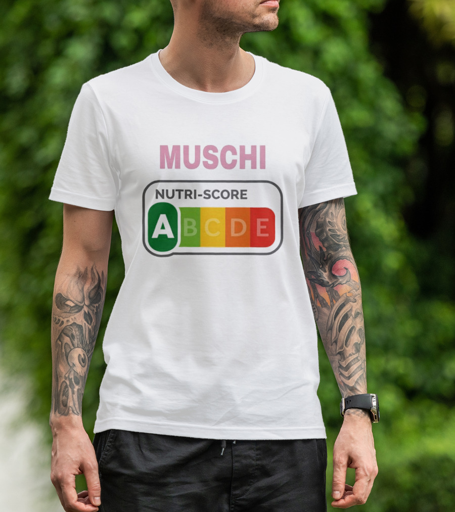 MUSCHI Nutri Score ABCDE European Food Nutrition Rating System T-Shirt