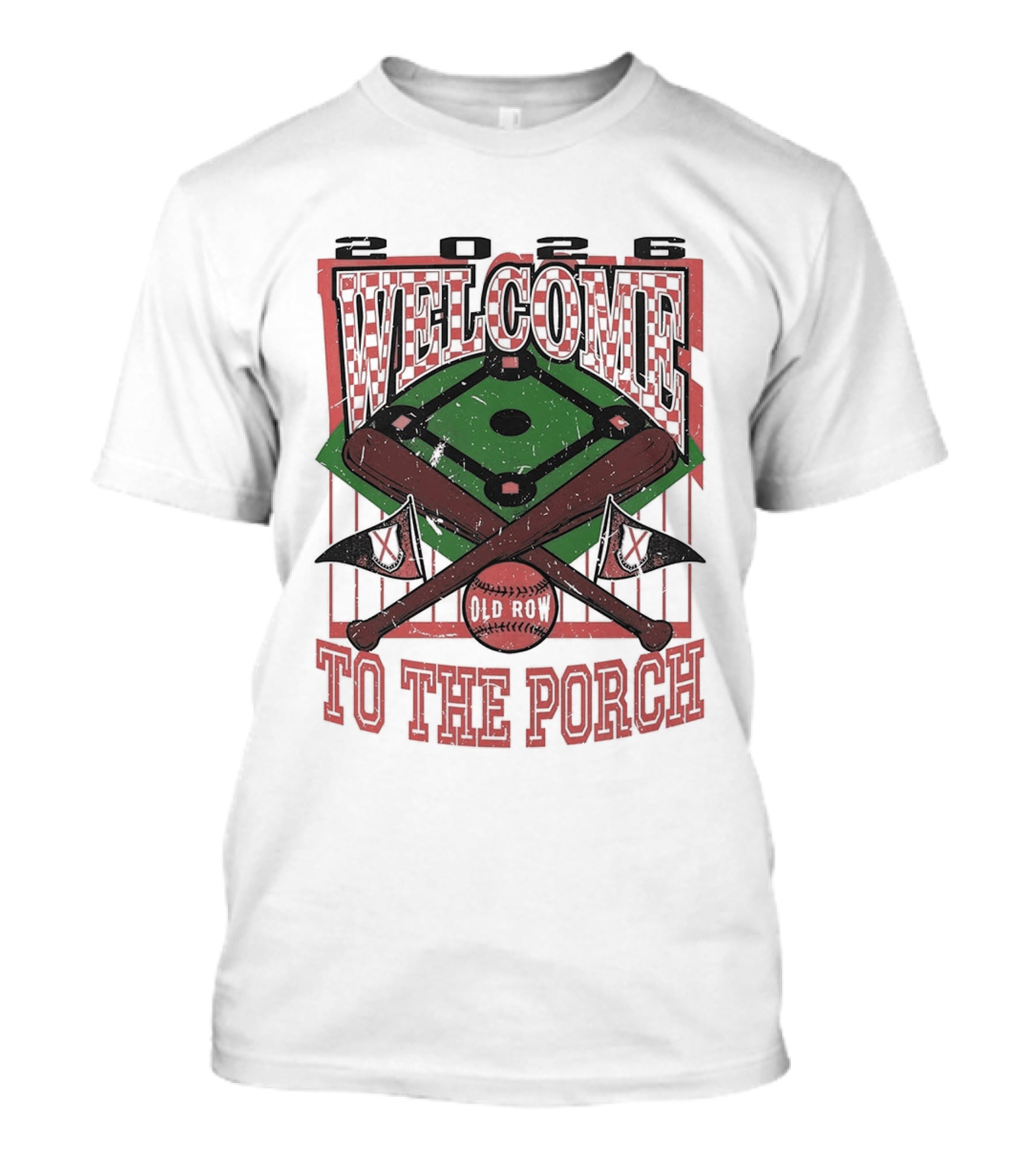 Welcome To The Porch Tennessee Volunteer Baseball 2026 Stadium Experience T-Shirt