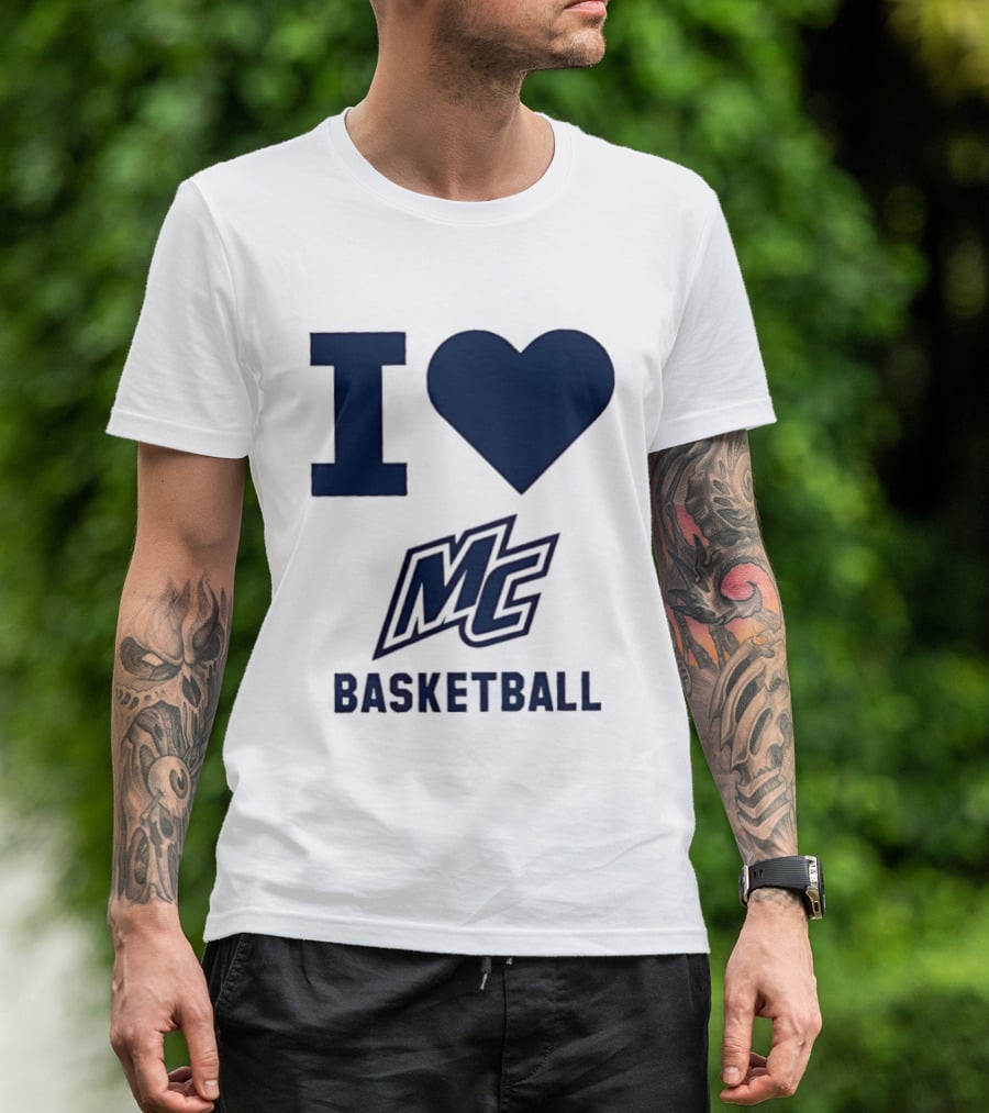 I Love MC Basketball Merrimack College T-Shirt