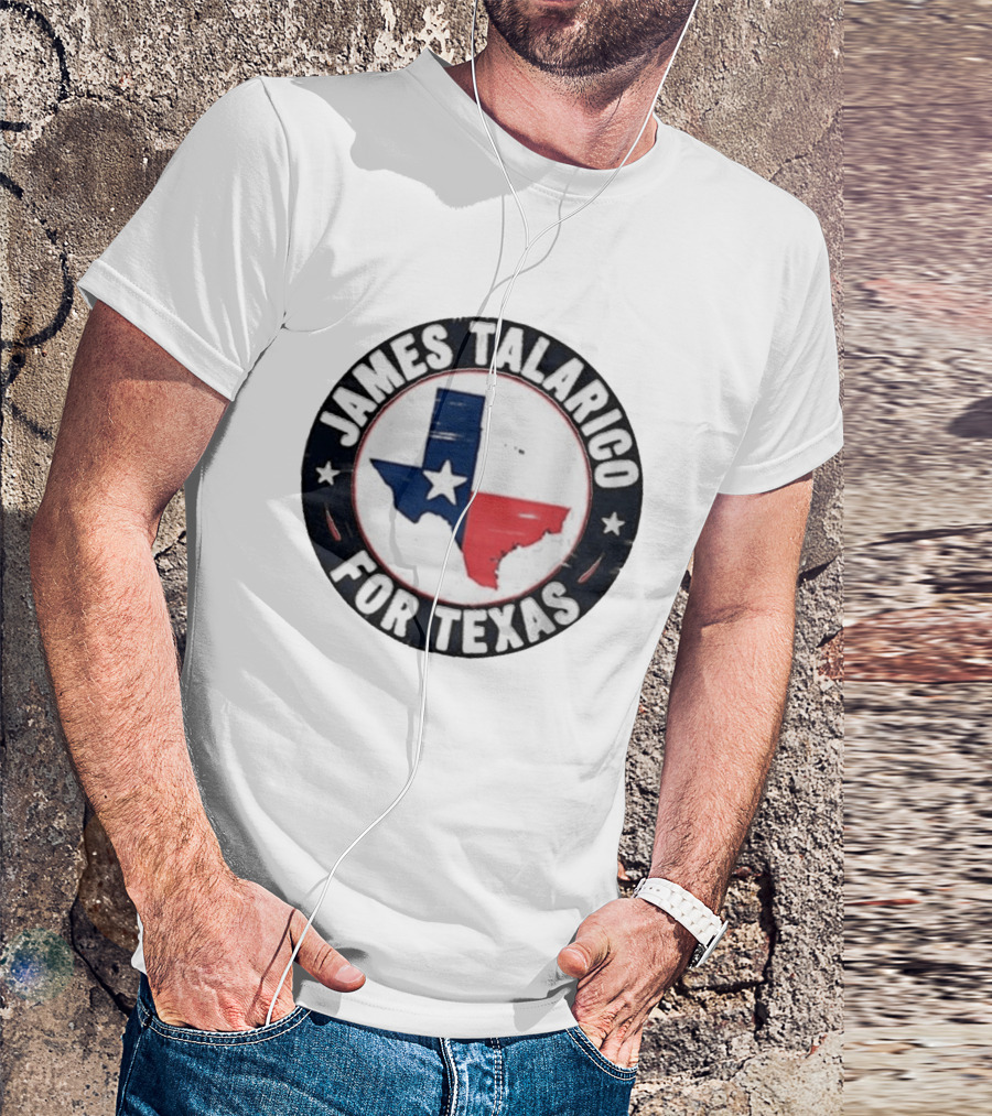 James Talarico For Texas Campaign Texas Map Star T-Shirt