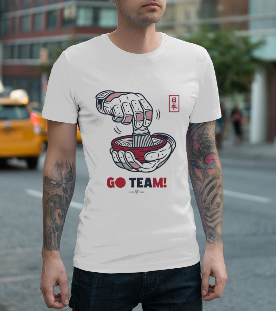 Japan Tea Ceremony Go Team Celebratory Spirit T-Shirt