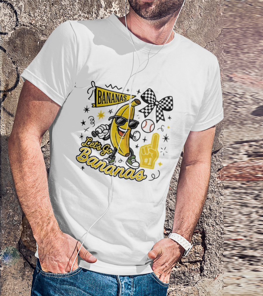 Let's Go Bananas Savannah Bananas Baseball Fun Fan Gear T-Shirt