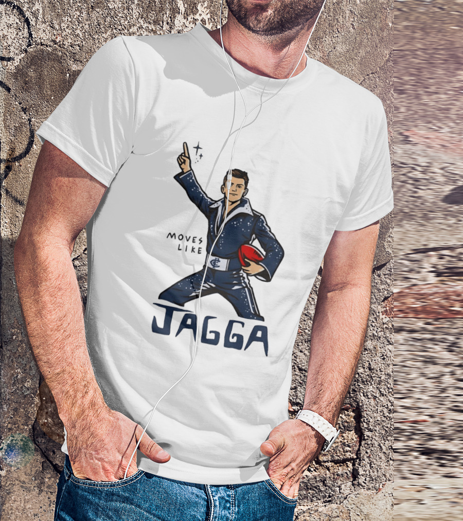 Jagga Moves Like Elvis Presley Carlton Football T-Shirt