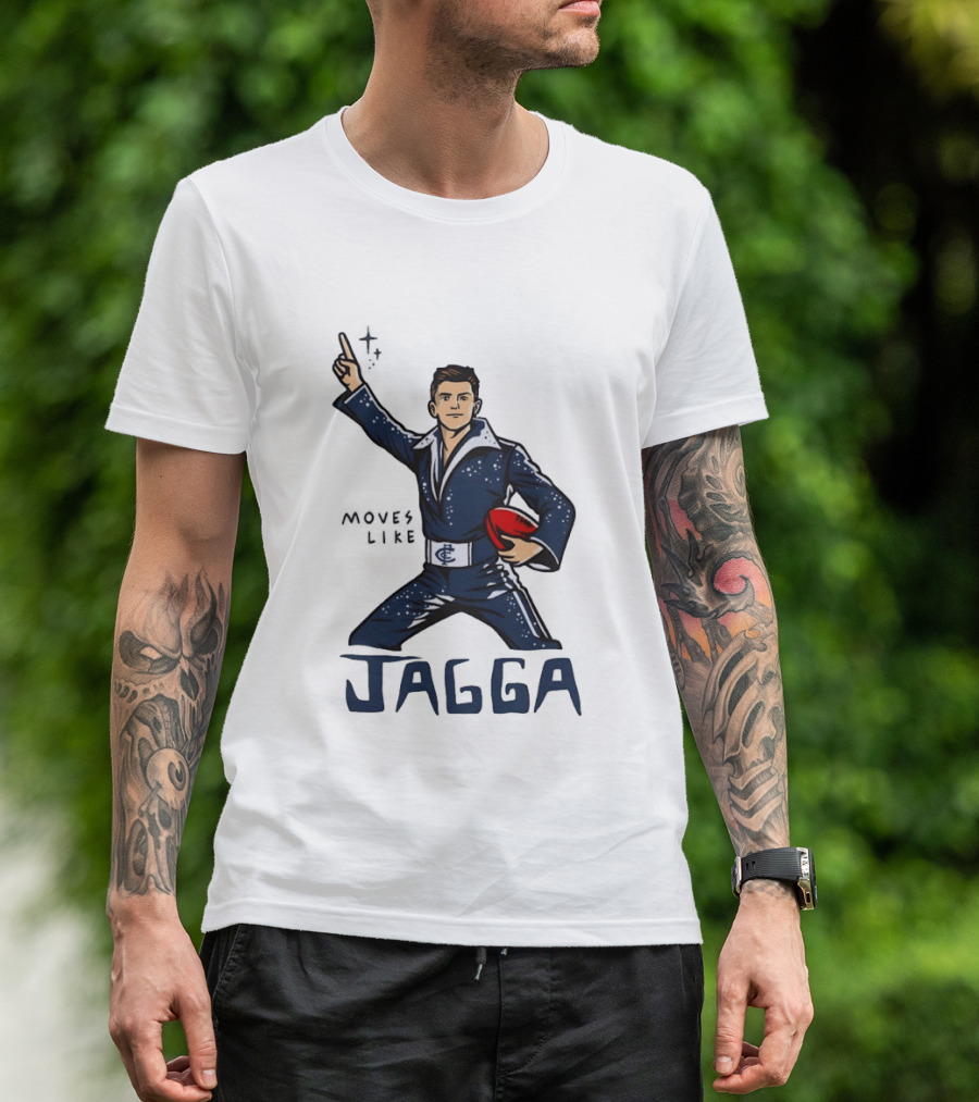 Jagga Moves Like Elvis Presley Carlton Football T-Shirt