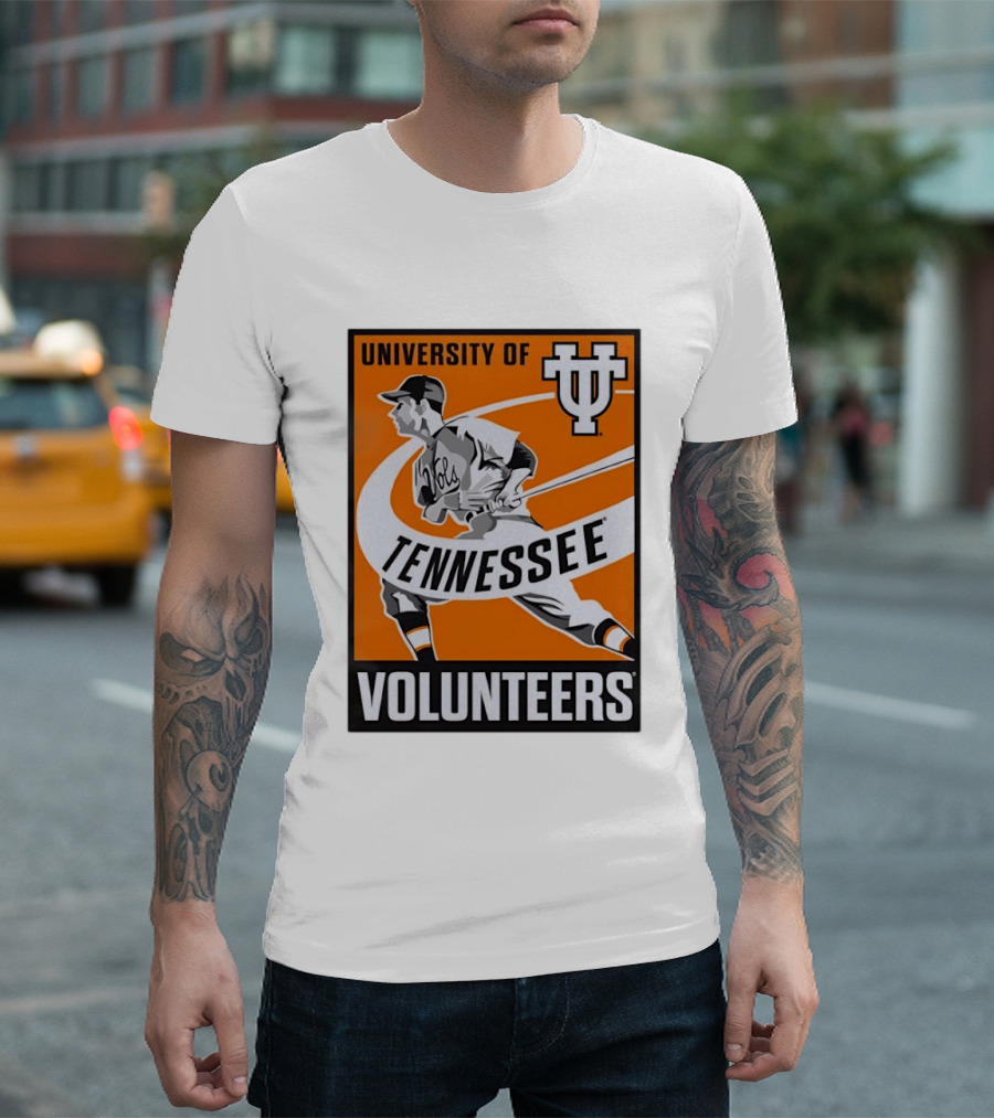 University Of Tennessee Volunteers Baseball Batter Icon UT T-Shirt