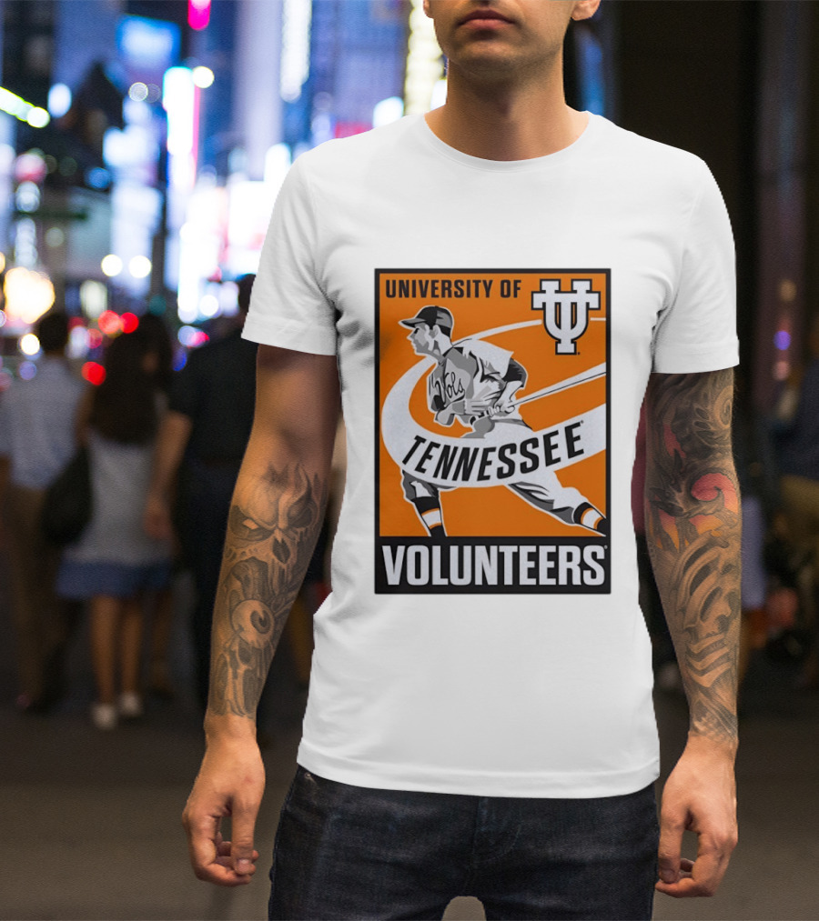 University Of Tennessee Volunteers Baseball Batter Icon UT T-Shirt
