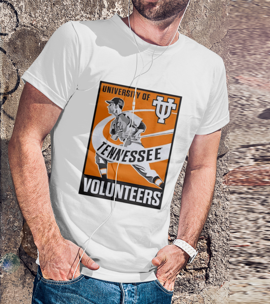 University Of Tennessee Volunteers Baseball Batter Icon UT T-Shirt