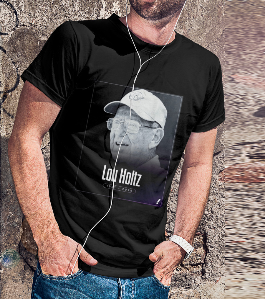 Lou Holtz 1937 2026 Notre Dame Icon Memoriam T-Shirt