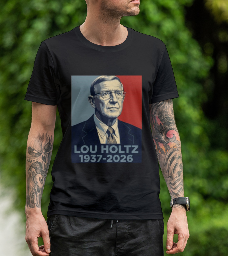 Lou Holtz 1937 2026 Memorial T-Shirt