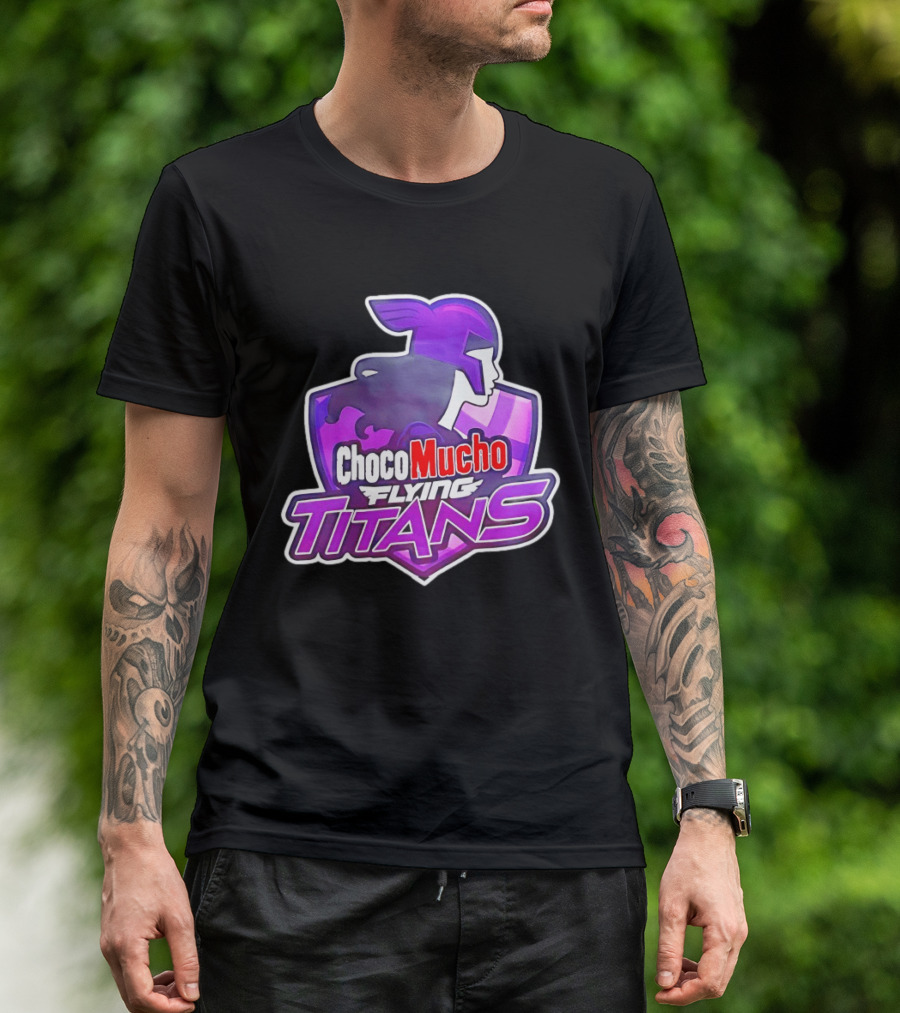 Choco Mucho Flying Titans Purple Shield T-Shirt