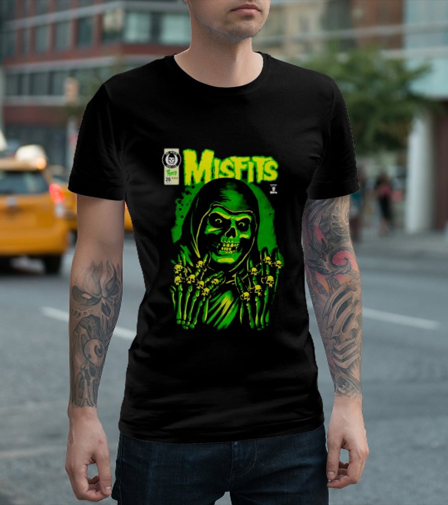 Misfits Crimson Ghost Reaper Emerald Hell Yesterdays WonderCon Anaheim 2026 Exclusives T-Shirt