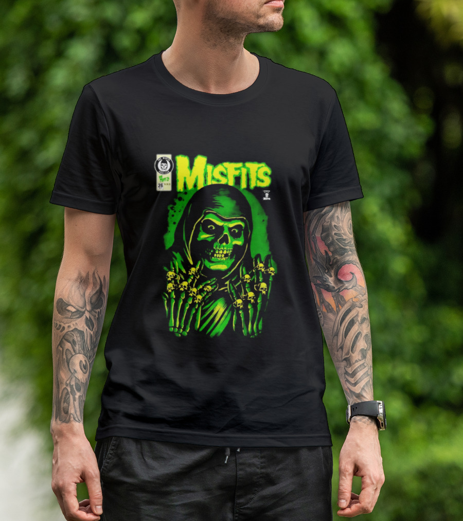 Misfits Crimson Ghost Reaper Emerald Hell Yesterdays WonderCon Anaheim 2026 Exclusives T-Shirt