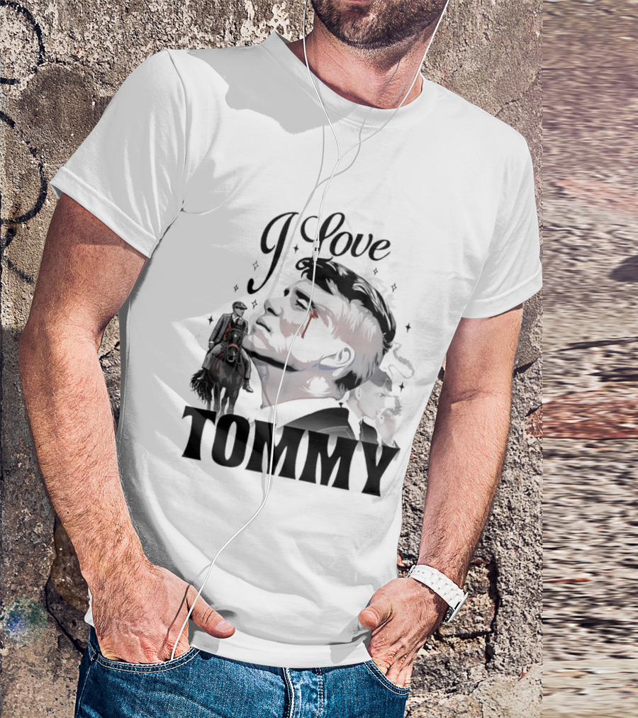 I Love Tommy Shelby In Peaky Blinders Movie Horse And Man Image T-Shirt