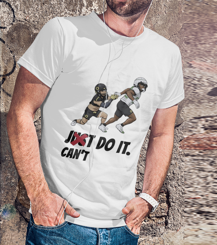 Just Can't Do It Football Players Chase In Action T-Shirt