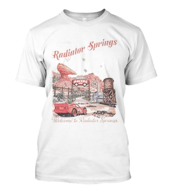 Radiator Springs Lightning McQueen Disney Pixar Cars Scenic Route Adventure T-Shirt