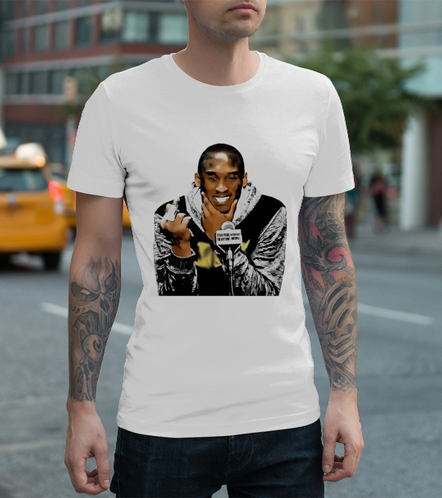 Kobe Bryant Iconic Middle Finger Moment At Press Conference T-Shirt