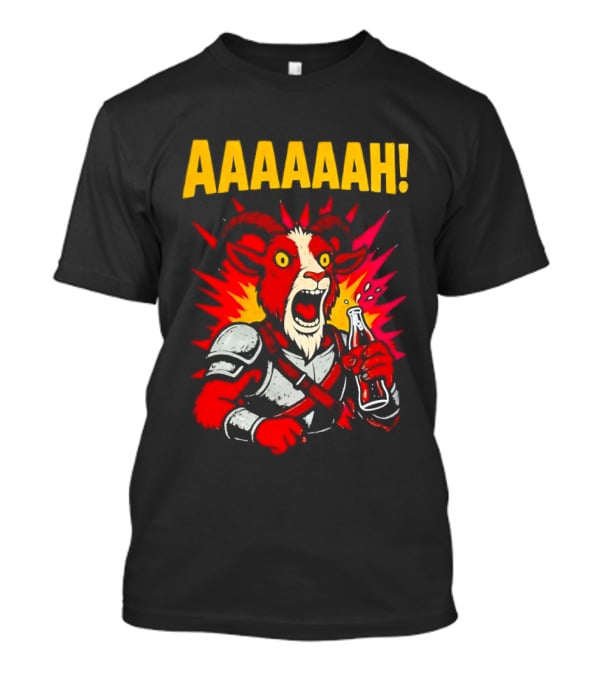 Prepotente Pony Screaming AAAAAAH Colorful Explosion T-Shirt
