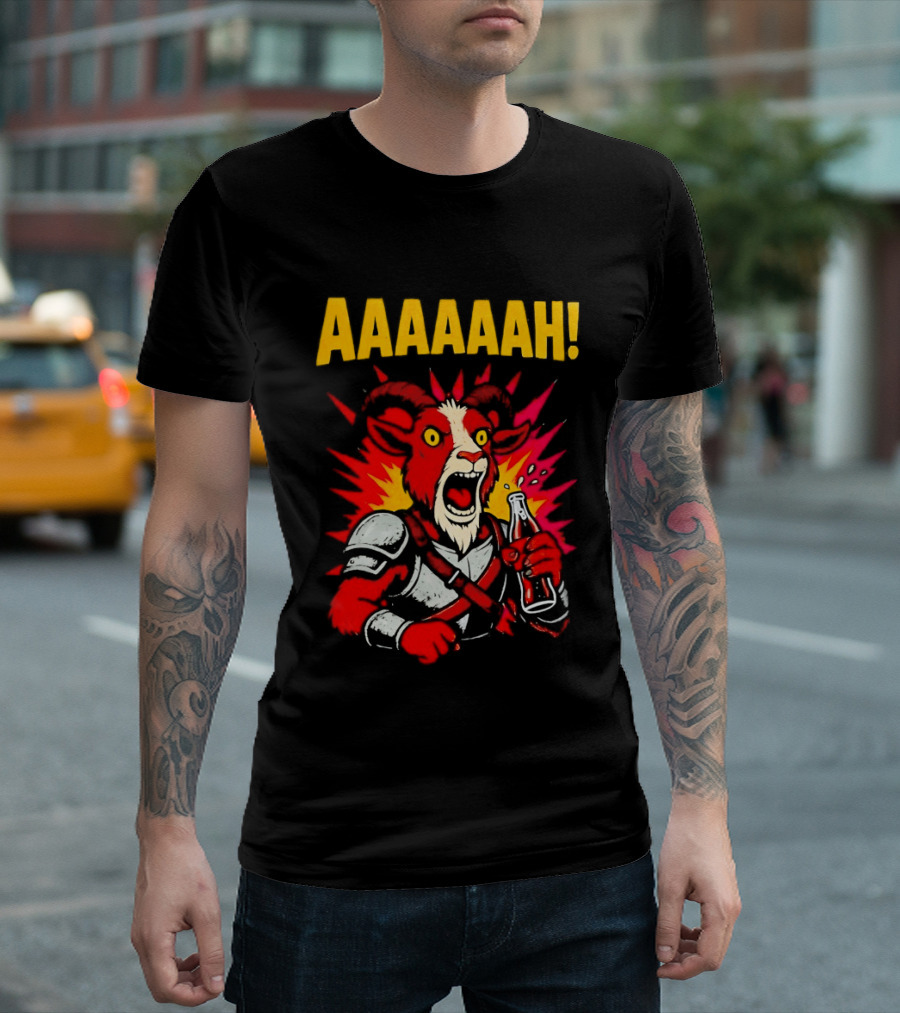 Prepotente Pony Screaming AAAAAAH Colorful Explosion T-Shirt