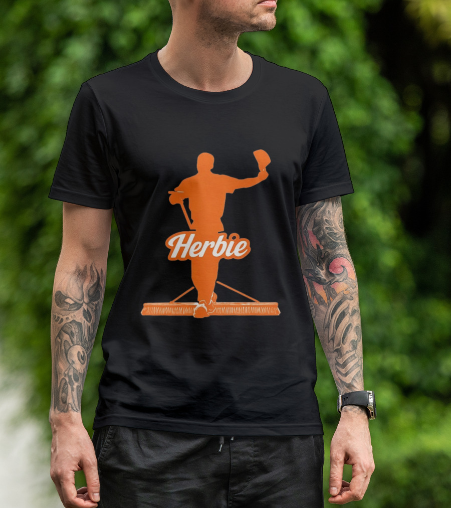 Herbie Houston Astros Iconic Broom Celebration T-Shirt