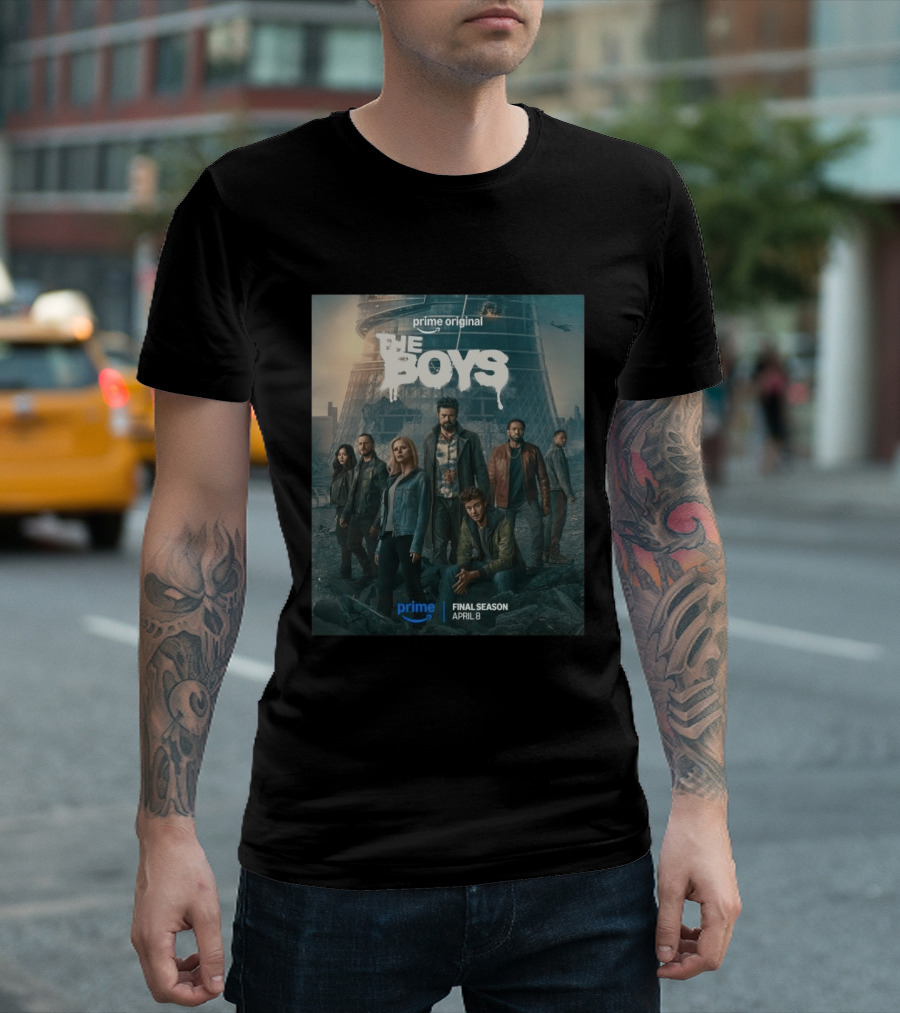 Prime Original The Boys Final Season April 8 Release Promotion T-Shirt